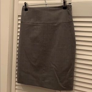Grey virgin wool skirt